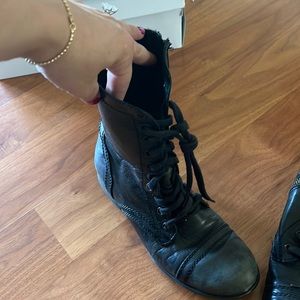 Steve Madden combat boots